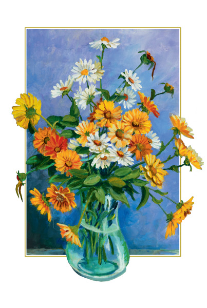 Voščilnica Pisano cvetje